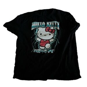 Hello Kitty Black Graphic T-Shirt